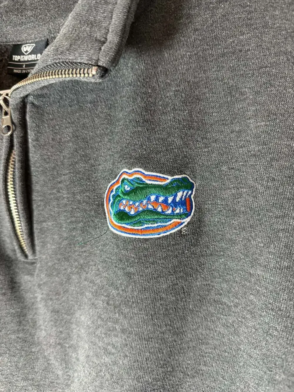 Top of the World University of Florida Gators 1/4 Zip Pullover Sweatshirt